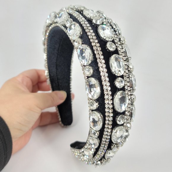 NWT Glam Bling Rhinestone Padded Headband NEWW main image 8
